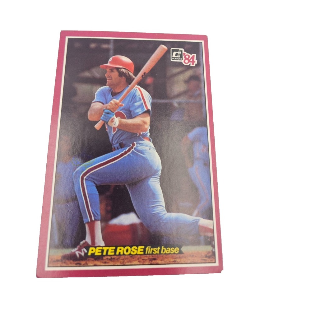 1984 Donruss Philadelphia Phillies Pete Rose #61 MLB Career Hits Leader Lot of 9 - Picture 2 of 4